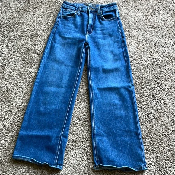 Buckle “ just black” wide leg ankle length size 24 new without tags denim - Picture 1 of 4